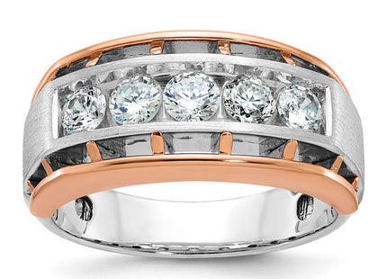 14K White/Rose Gold Rings Style B64045 - Classique Jewelry Inc.