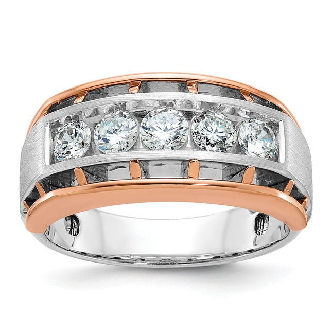 14K White/Rose Gold Rings Style B64045 - Classique Jewelry Inc.