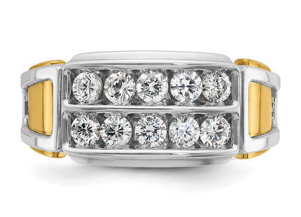 14k Two-tone Rings Style B64053 - Classique Jewelry Inc.