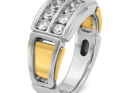 14k Two-tone Rings Style B64053 - Classique Jewelry Inc.