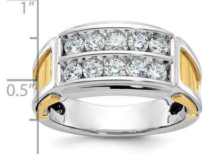 14k Two-tone Rings Style B64053 - Classique Jewelry Inc.