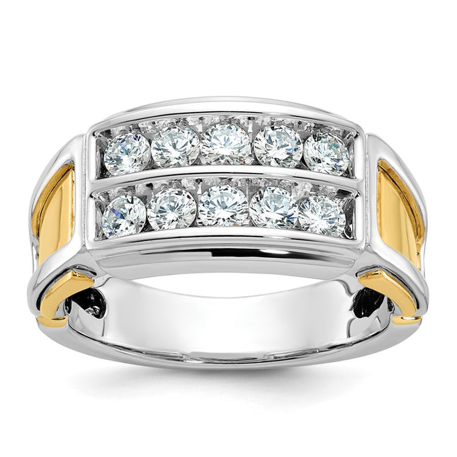 14k Two-tone Rings Style B64053 - Classique Jewelry Inc.