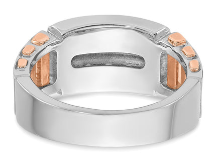 14K White/Rose Gold Rings Style B64054 - Classique Jewelry Inc.
