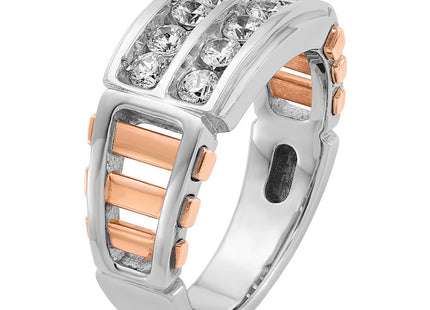 14K White/Rose Gold Rings Style B64054 - Classique Jewelry Inc.