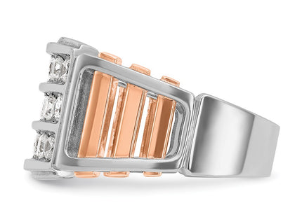 14K White/Rose Gold Rings Style B64055 - Classique Jewelry Inc.