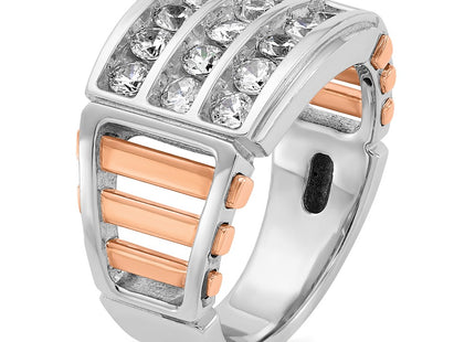 14K White/Rose Gold Rings Style B64055 - Classique Jewelry Inc.