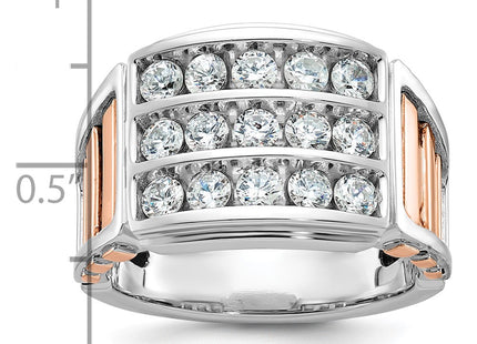 14K White/Rose Gold Rings Style B64055 - Classique Jewelry Inc.
