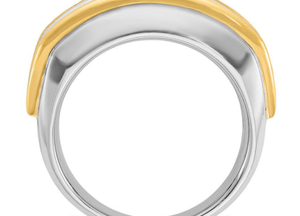 14k Two-tone Rings Style B64060 - Classique Jewelry Inc.