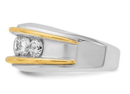 14k Two-tone Rings Style B64061 - Classique Jewelry Inc.