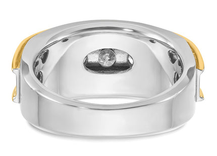 14k Two-tone Rings Style B64061 - Classique Jewelry Inc.