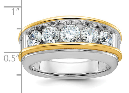14k Two-tone Rings Style B64061 - Classique Jewelry Inc.