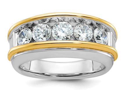 14k Two-tone Rings Style B64061 - Classique Jewelry Inc.