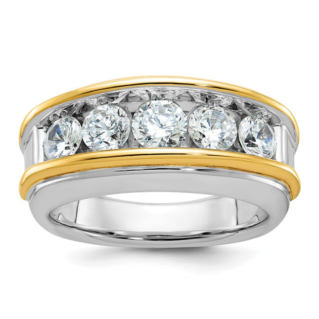 14k Two-tone Rings Style B64061 - Classique Jewelry Inc.