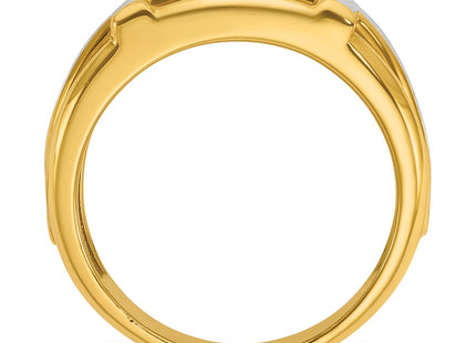 14k Two-tone Rings Style B64066 - Classique Jewelry Inc.