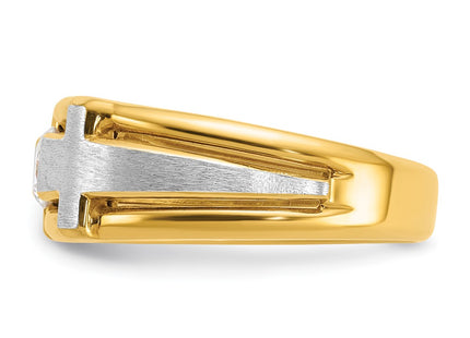 14k Two-tone Rings Style B64066 - Classique Jewelry Inc.
