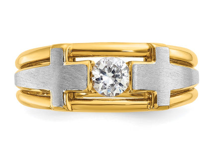 14k Two-tone Rings Style B64066 - Classique Jewelry Inc.