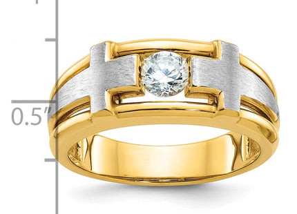 14k Two-tone Rings Style B64066 - Classique Jewelry Inc.
