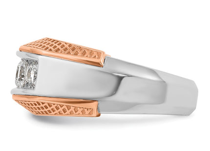 14K White/Rose Gold Rings Style B64072 - Classique Jewelry Inc.