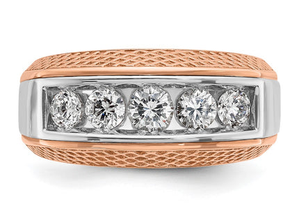14K White/Rose Gold Rings Style B64072 - Classique Jewelry Inc.