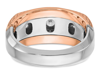 14K White/Rose Gold Rings Style B64072 - Classique Jewelry Inc.