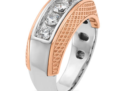 14K White/Rose Gold Rings Style B64072 - Classique Jewelry Inc.