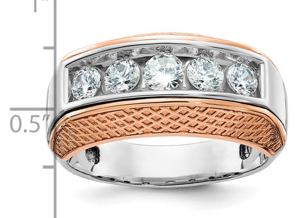 14K White/Rose Gold Rings Style B64072 - Classique Jewelry Inc.
