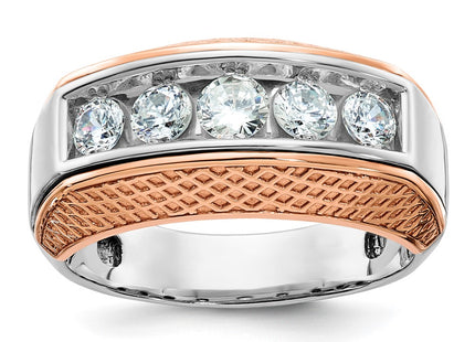 14K White/Rose Gold Rings Style B64072 - Classique Jewelry Inc.