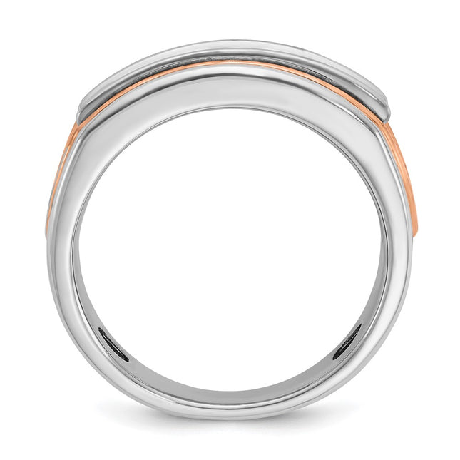 14K White/Rose Gold Rings Style B64077 - Classique Jewelry Inc.