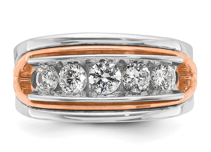 14K White/Rose Gold Rings Style B64077 - Classique Jewelry Inc.