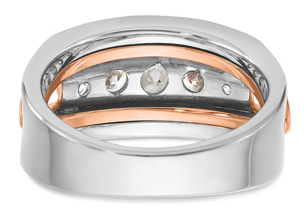 14K White/Rose Gold Rings Style B64077 - Classique Jewelry Inc.
