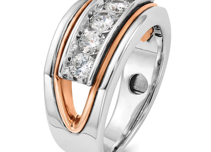 14K White/Rose Gold Rings Style B64077 - Classique Jewelry Inc.