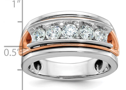 14K White/Rose Gold Rings Style B64077 - Classique Jewelry Inc.