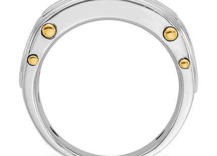 14k Two-tone Rings Style B64086 - Classique Jewelry Inc.