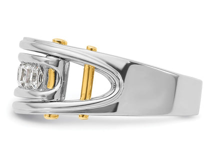 14k Two-tone Rings Style B64086 - Classique Jewelry Inc.