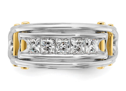 14k Two-tone Rings Style B64086 - Classique Jewelry Inc.