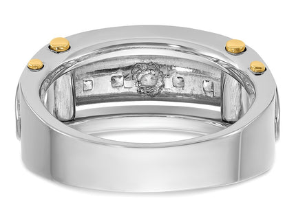 14k Two-tone Rings Style B64086 - Classique Jewelry Inc.