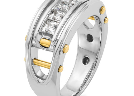 14k Two-tone Rings Style B64086 - Classique Jewelry Inc.