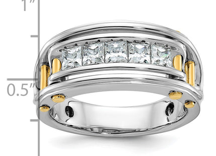 14k Two-tone Rings Style B64086 - Classique Jewelry Inc.