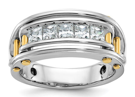 14k Two-tone Rings Style B64086 - Classique Jewelry Inc.