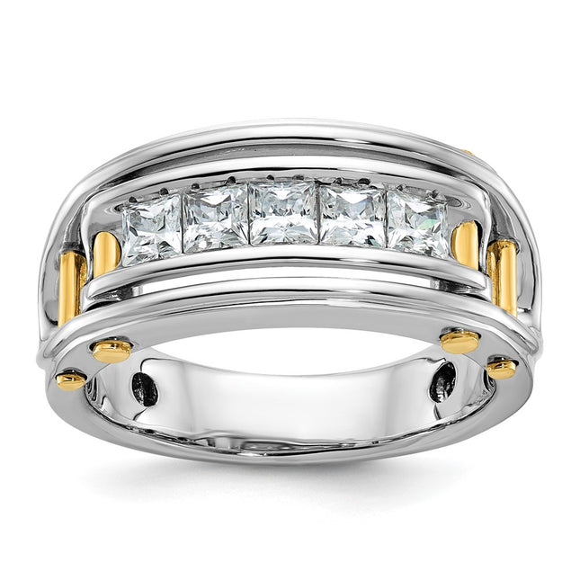 14k Two-tone Rings Style B64086 - Classique Jewelry Inc.
