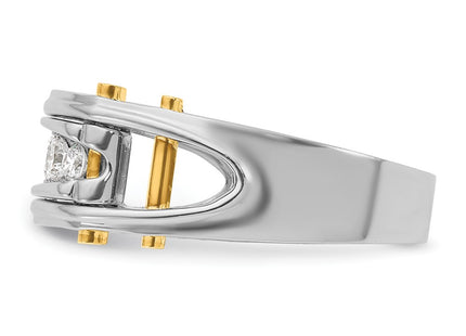 14k Two-tone Rings Style B64087 - Classique Jewelry Inc.