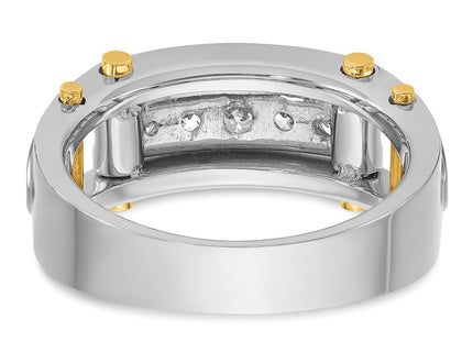 14k Two-tone Rings Style B64087 - Classique Jewelry Inc.