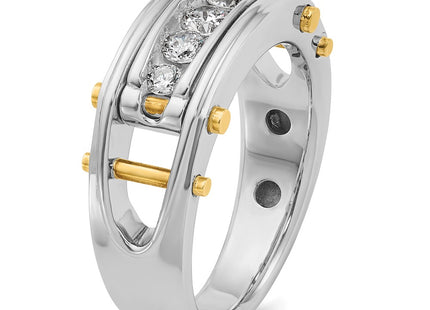 14k Two-tone Rings Style B64087 - Classique Jewelry Inc.