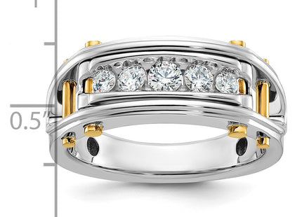 14k Two-tone Rings Style B64087 - Classique Jewelry Inc.