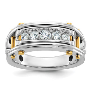 14k Two-tone Rings Style B64087 - Classique Jewelry Inc.