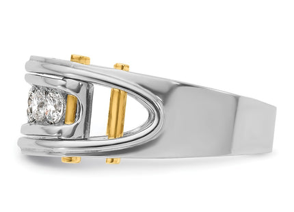 14k Two-tone Rings Style B64088 - Classique Jewelry Inc.