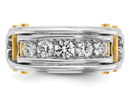 14k Two-tone Rings Style B64088 - Classique Jewelry Inc.