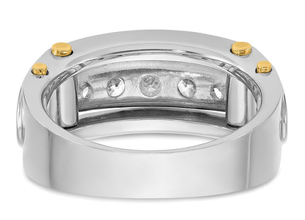 14k Two-tone Rings Style B64088 - Classique Jewelry Inc.