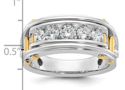 14k Two-tone Rings Style B64088 - Classique Jewelry Inc.