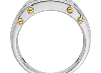 14k Two-tone Rings Style B64089 - Classique Jewelry Inc.